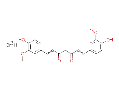 1,7-bis-(4-hydroxy-3-methoxy-phenyl)-hepta-1,6-diene-3,5-dione; curcumin-tris hydrobromide